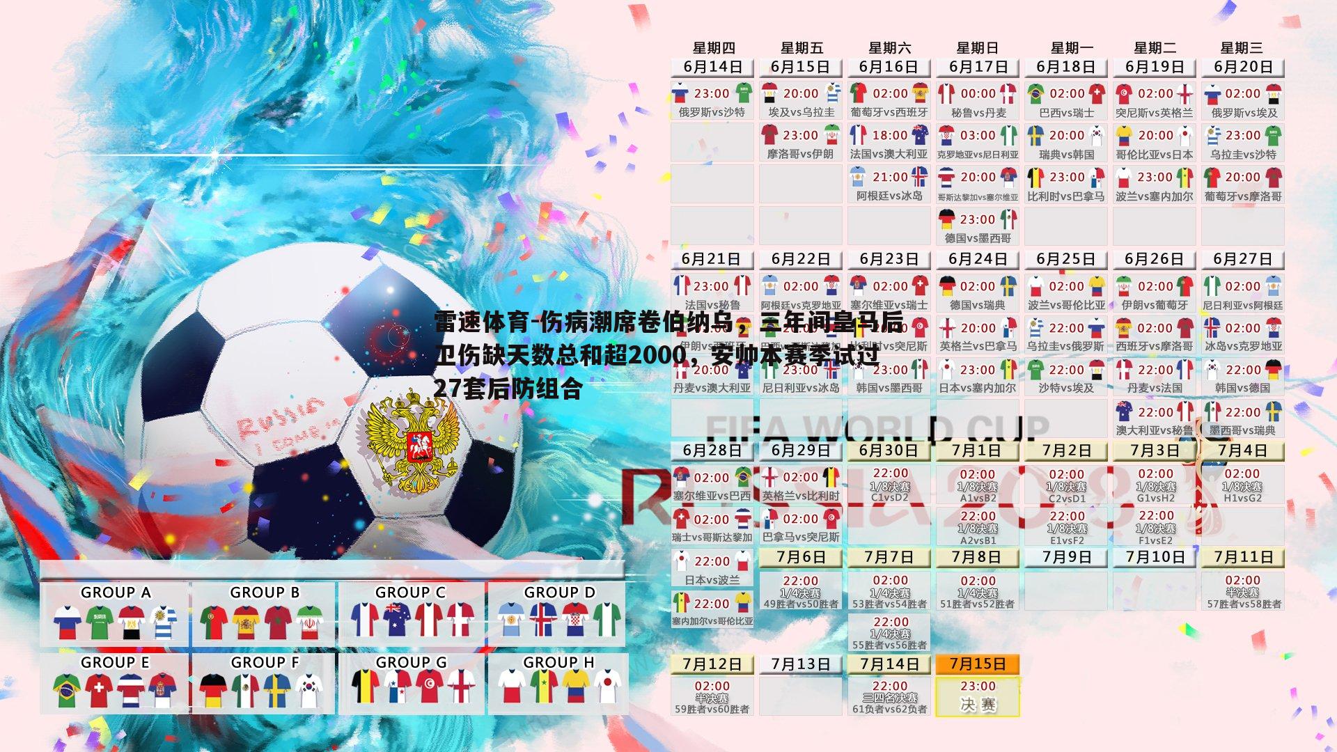 雷速体育-伤病潮席卷伯纳乌，三年间皇马后卫伤缺天数总和超2000，安帅本赛季试过27套后防组合